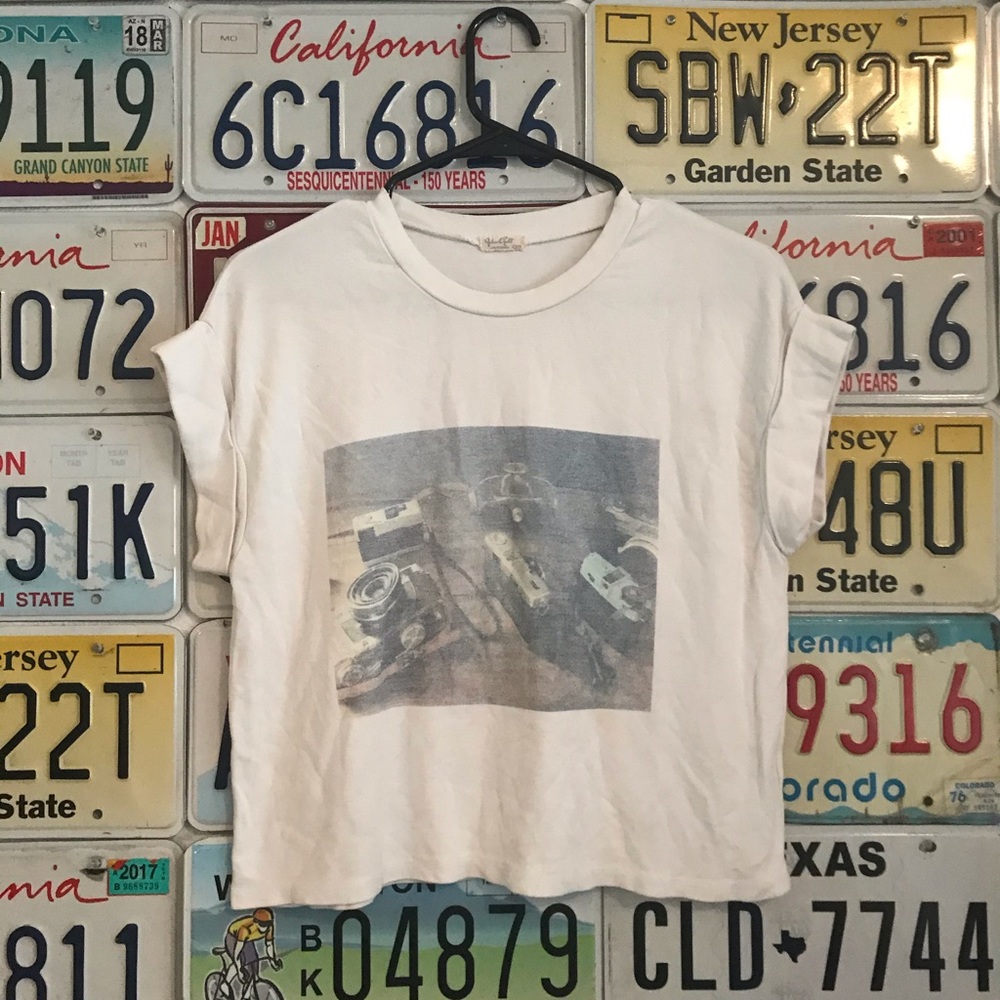 Brandy Melville Camera Shirt